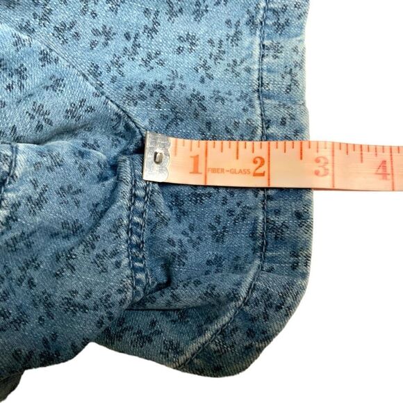 American EAGLE 100% Cotton Denim 5 Pocket Romper Elasticized Waist Tall Sz S NWT - Picture 9 of 15